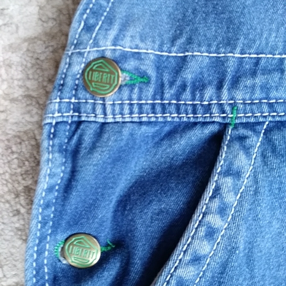 Vtg. Liberty Denim Bib Overalls 56 x 30 Carpenter Coverall Pants Blue - Picture 14 of 16